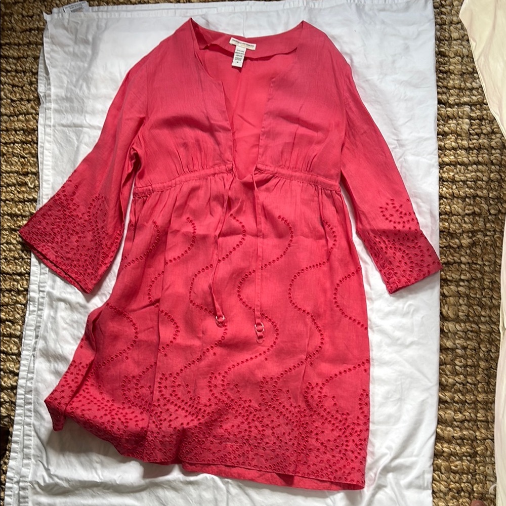 Diane Von Furstenberg Pink Bell Sleeve Tunic